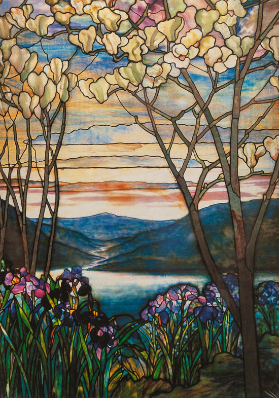 Tiffany Puzzle : Magnolias and Irises