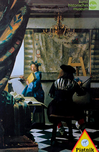 Puzzle Jan Vermeer : L'atelier de l'artiste