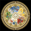 Puzzle en bois Marc Chagall : Plafond de l'Opéra de Paris, 250p (Michele Wilson)