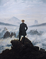 Puzzle di legno Caspar David Friedrich : Il Viandante sul mare di nebbia (Michele Wilson)