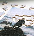 Puzzle di legno Caspar David Friedrich : Reflets du Mont Fuji (Michele Wilson)