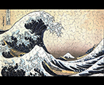 Puzzle di legno Hokusai : La grande onda di Kanagawa (Michele Wilson)