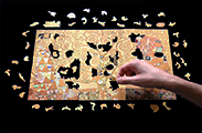 Puzzle en bois Gustav Klimt : L'arbre de vie (pièces Michele Wilson)