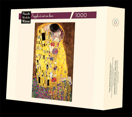 Rompecabezas de madera Gustav Klimt : El beso (Michele Wilson)