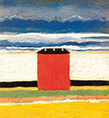 Malevich wooden jigsaw puzzle : Red House (Michele Wilson)