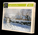 Claude Monet wooden jigsaw puzzle : The Magpie (Michele Wilson)