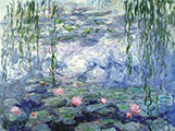 Puzzle di legno Claude Monet : Ninfee e salici (Michele Wilson)
