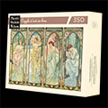 Alfons Mucha wooden jigsaw puzzle 350 p : The Times of the Day (Michele Wilson)