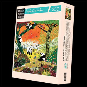 Alain Thomas Wooden puzzle : Pandas (Michèle Wilson)
