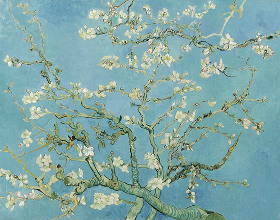 Puzzle en bois Van Gogh : Branches d'amandier (Michele Wilson)