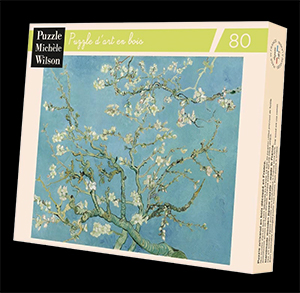 Van Gogh Wooden puzzle : Almond Branches in bloom (Michèle Wilson)