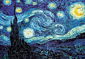 Puzzle en bois Van Gogh : La nuit étoilée, 250p (Michele Wilson)