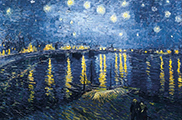 Puzzle en bois Van Gogh : Nuit étoilée sur le Rhône, 250p (Michele Wilson)