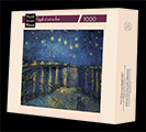 Puzzle en bois Van Gogh : Nuit étoilée sur le Rhône (Michele Wilson)