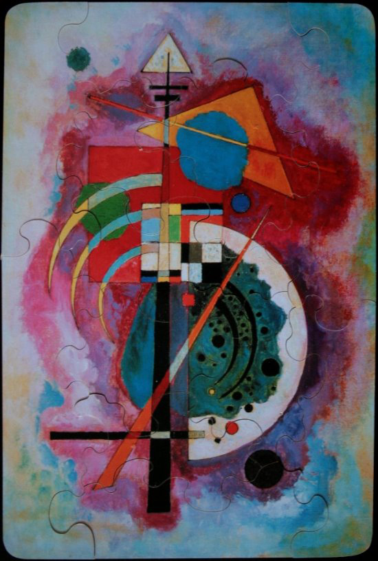 Kandinsky wooden puzzle for kids : Homage to Grohmann