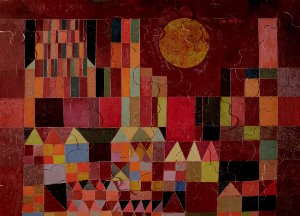 Paul Klee puzzle for kids : Castle and Sun