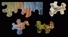 Puzzle enfant : pièces en bois Claude Monet : Régates à Argenteuil