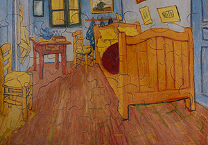 Puzzle di legno per bambini Van Gogh : La chambre à Arles