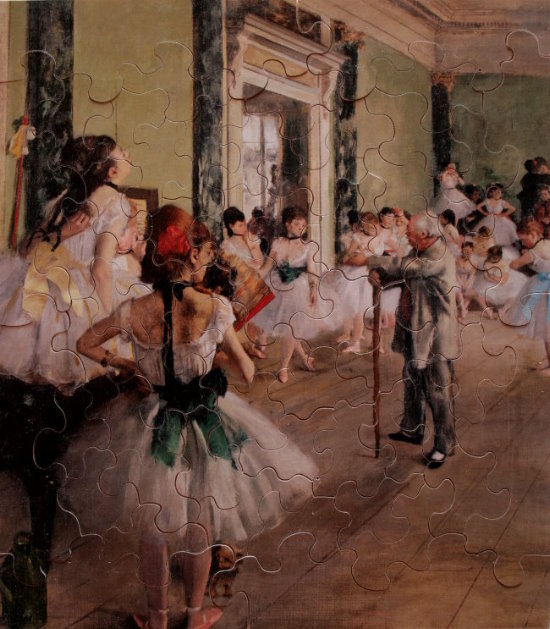 Edgar Degas wooden puzzle for kids : La Classe de Danse