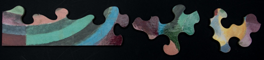 Puzzle per bambini : pezzi di legno : Robert Delaunay : Hommage à Blériot