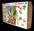 Robert Delaunay wooden puzzle case for kids : Tour Eiffel