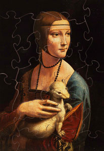 Rompecabezas para niños Leonardo Da Vinci : La dama del armiño