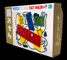 Fernand Léger wooden puzzle case for kids : Tropical fish