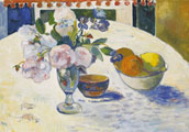 Puzzle enfant : Paul Gauguin : Fleurs et bol de fruits