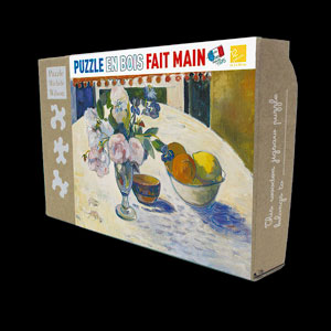 Puzzle per bambini Paul Gauguin : Fleurs et bol de fruits