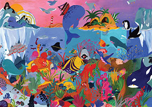 Mathilde Joly Jigsaw puzzles for Kids: Under the oceans