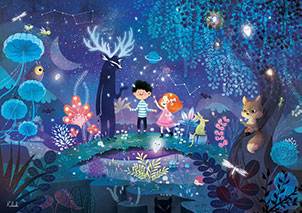 Kabuki Jigsaw puzzles for Kids : Getaway by Night