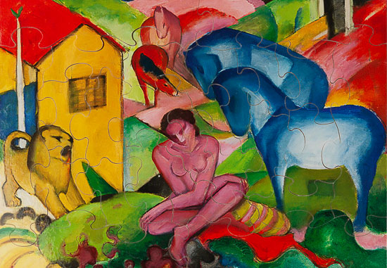 Franz Marc wooden puzzle for kids : The dream