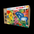 Franz Marc wooden puzzle case for kids : The dream