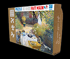 Claude Monet wooden puzzle case for kids : The Lunch