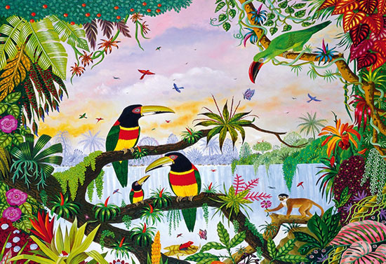 Alain Thomas wooden puzzle for kids : Jungle