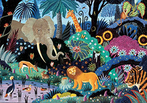 Puzzle per bambini Alain Thomas : Notte nella giungla