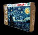 Vincent Van Gogh wooden puzzle case for kids : Starry night