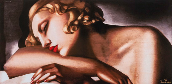 Canvas Tamara De Lempicka, The sleeper 