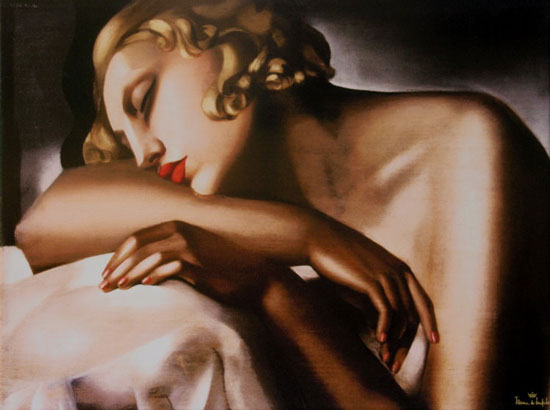 Canvas Tamara De Lempicka, The sleeper