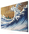 Toile Hokusai, La grande vague et le Mont Fuji 80 x 60 cm