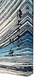 Toile Hokusai, La grande vague et le Mont Fuji - détail bords réflexe