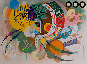 Tela Kandinsky : Curva dominante, 1936