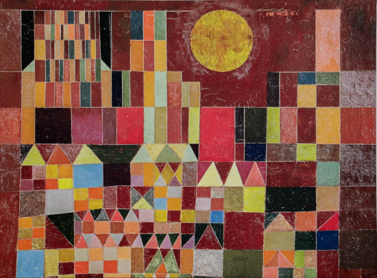 Toile Paul Klee, Chteau et soleil