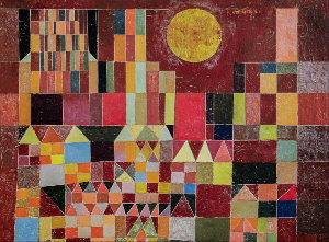 Toile Paul Klee : Château et soleil