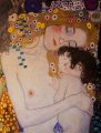Canvas Gustav Klimt, The three ages of the woman