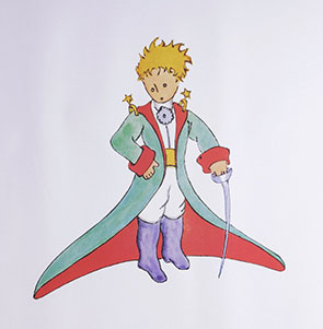 Saint Exupéry art print on canvas, Little Prince, Costume