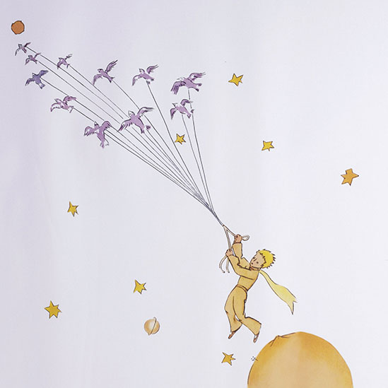 Toile Antoine de Saint Exupéry : Le Petit Prince, Envol vers les étoiles