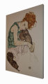 Toile Egon Schiele, La femme de l'artiste 60 x 80 cm