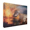 Toile William Turner : L'Incendie de la Chambre des lords et des communes 80 x 60 cm