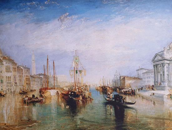 Canvas William Turner : Venice, from the porch of Madonna della Salute